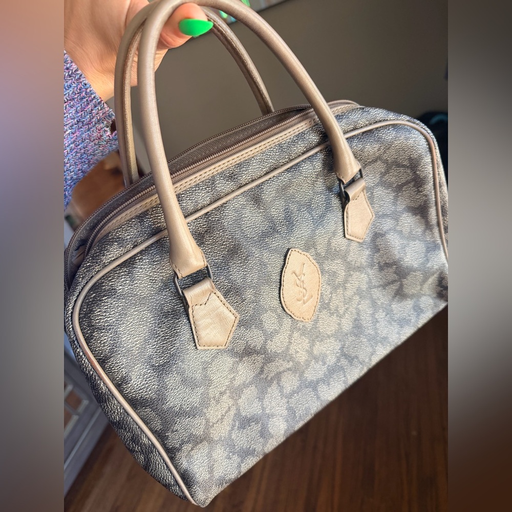 Vintage YSL Giraffe Leather Boston Bag - Picture 7 of 9